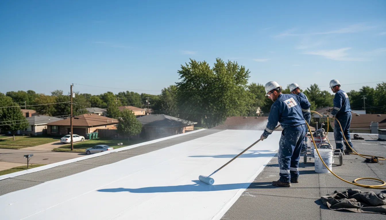 Commercial roof coating in Knobel, AR near me